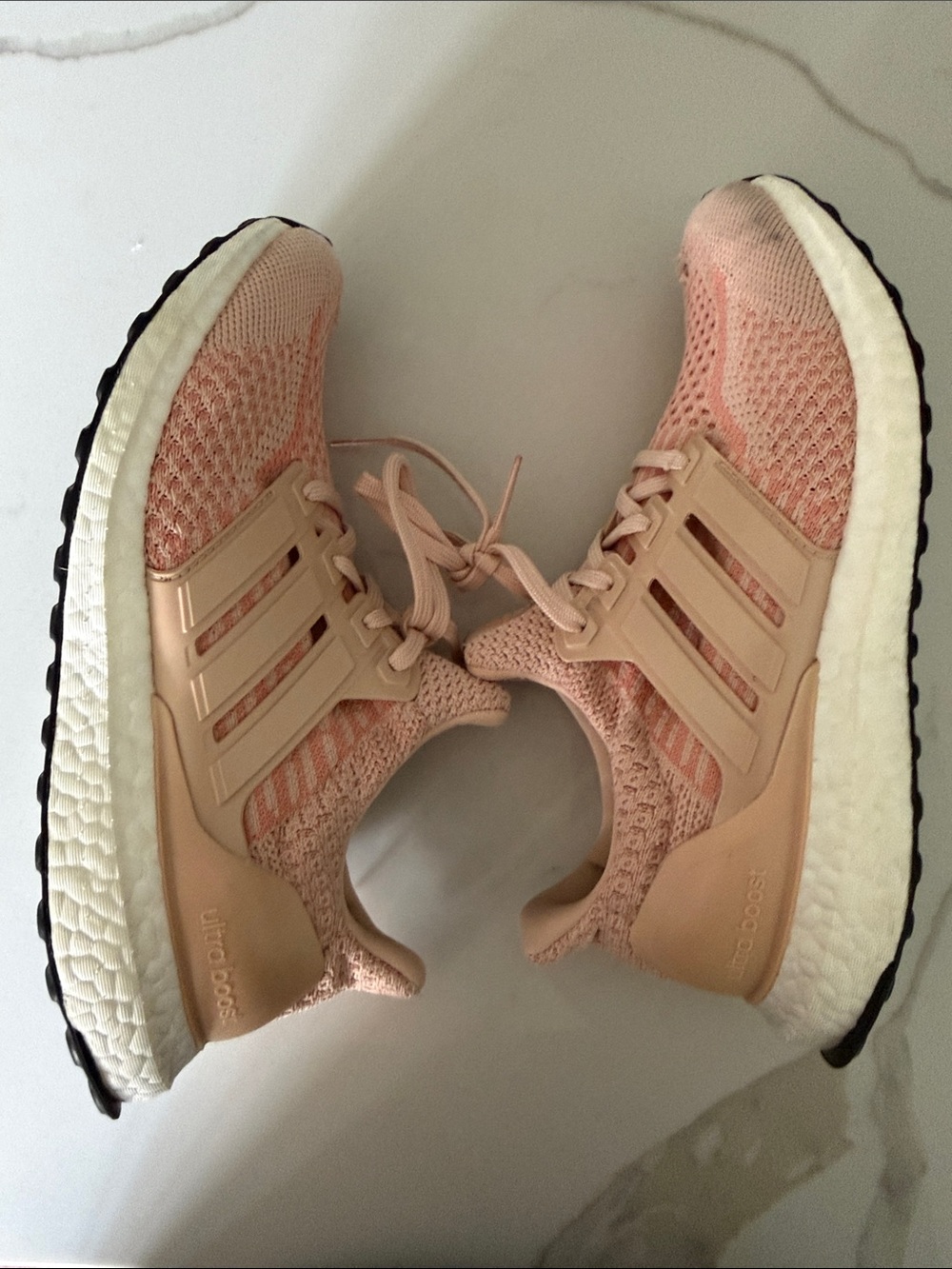 adidas Women's ultraBoost Running Shoe - Pale Pink/Blush - Picture 11 of 14